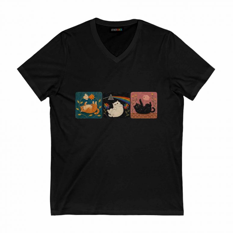 Pink Floyd Shirt - Three Cats Gouache Picture Book DSOTM
