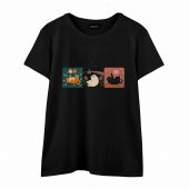 Pink Floyd Shirt - Three Cats Gouache Picture Book DSOTM