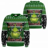 Pink Floyd Ugly Christmas Sweater Grinch Brain Damage Mkc - OtherBrick