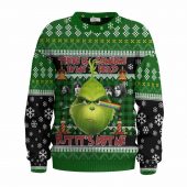 Pink Floyd Ugly Christmas Sweater Grinch Brain Damage Mkd - OtherBrick