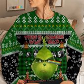 Pink Floyd Ugly Christmas Sweater Grinch Brain Damage Mkg - OtherBrick