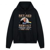 Retired And Rebuilt Internal Front Hoodie Black - OtherBrick