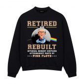 Retired And Rebuilt Internal Front Sweatshirt Black - OtherBrick