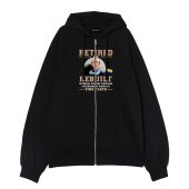 Retired And Rebuilt Internal Front Ziphoodie Black - OtherBrick