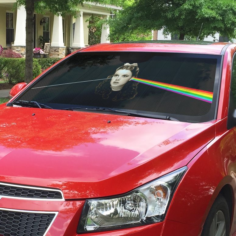 Pink Floyd Auto Sun Shade - The Dark Side of the Rainbow Dorothy