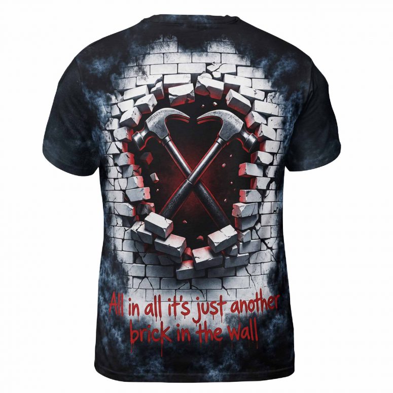 Pink Floyd Shirt - The Wall 47th Anniversary 3D Effects All In All It Just Another Brick In The Wall
