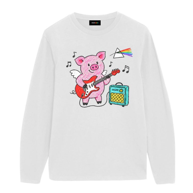 Pink Floyd Shirt - Crayon Another Pig In he Band