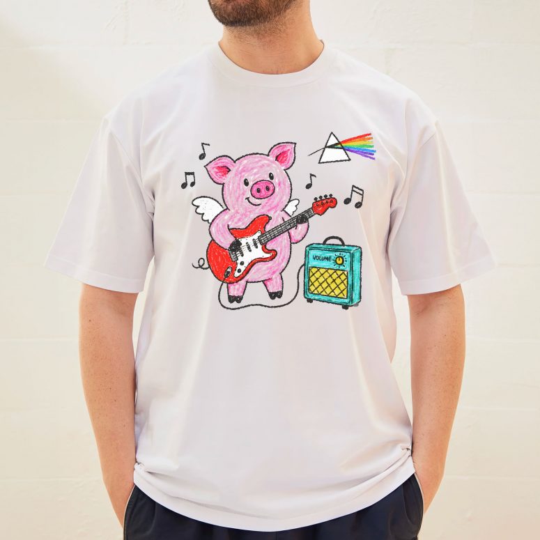 Pink Floyd Shirt - Crayon Another Pig In he Band