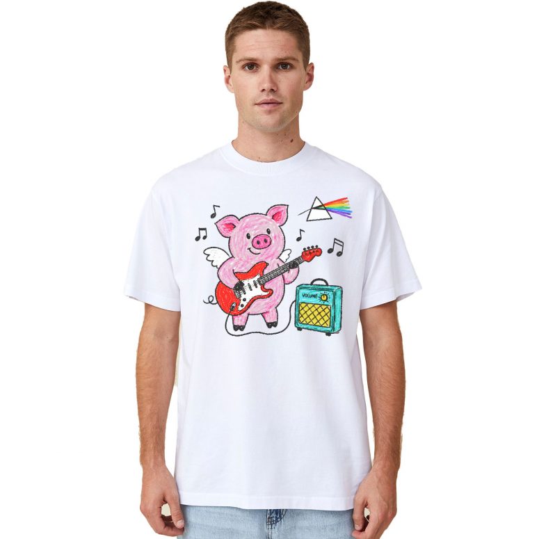 Pink Floyd Shirt - Crayon Another Pig In he Band