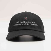 Pink Floyd Dad Cap Embroidered Hat - All In All You're Just Another Brick In The Wall