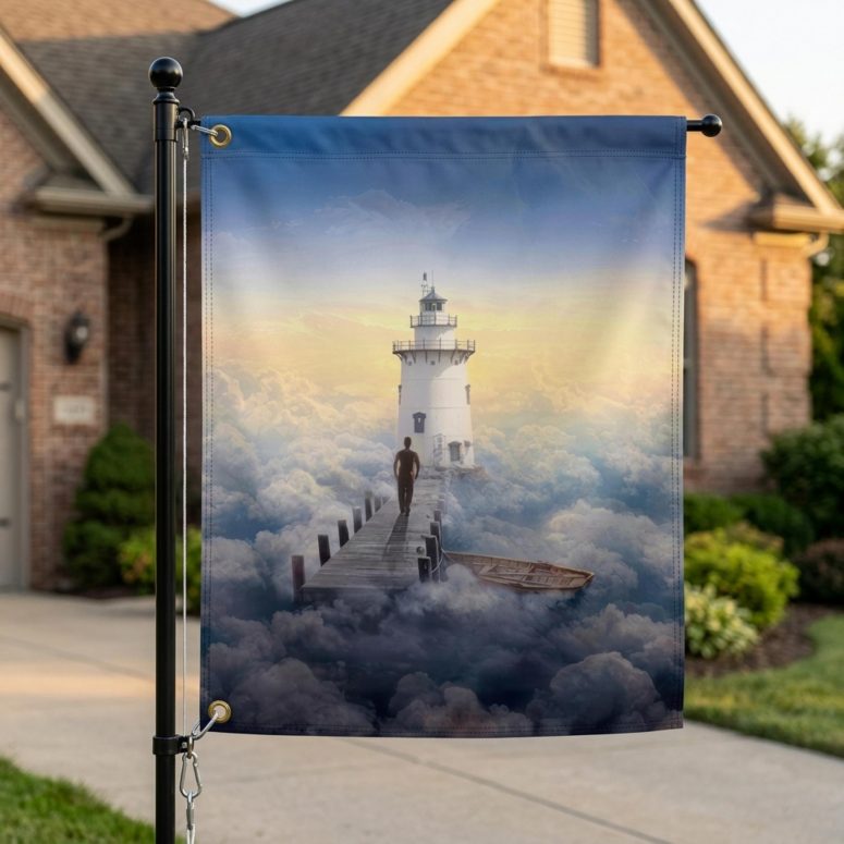 Pink Floyd Flag - Endless River Lighthouse