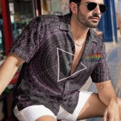 Pink Floyd Hawaiian Shirt - Dark Side Of The Moon Mandala Bohemian Style Pink Floyd Hawaiian Shirt - Dark Side Of The Moon Mandala Bohemian Style
