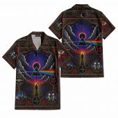 Pink Floyd Hawaiian Shirt - Dark Side Of The Moon Albums Collage Mosaic Art Print