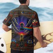 Pink Floyd Hawaiian Shirt - Dark Side Of The Moon Albums Collage Mosaic Art Print Pink Floyd Hawaiian Shirt - Dark Side Of The Moon Albums Collage Mosaic Art Print