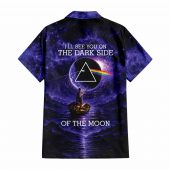 Pink Floyd Hawaiian Shirt - I'll See You On The Dark Side Of The Moon Purple Galaxy