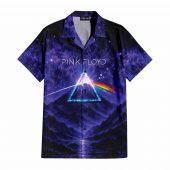 Pink Floyd Hawaiian Shirt - I'll See You On The Dark Side Of The Moon Purple Galaxy