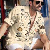 Pink Floyd Hawaiian Shirt – Take Note Legend Icons DSOTM WYWH Hammer Animals
