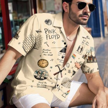 Pink Floyd Hawaiian Shirt – Take Note Legend Icons DSOTM WYWH Hammer Animals