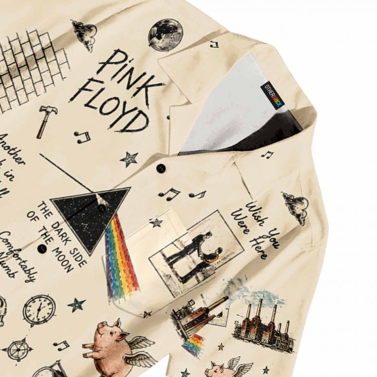 Pink Floyd Hawaiian Shirt – Take Note Legend Icons DSOTM WYWH Hammer Animals