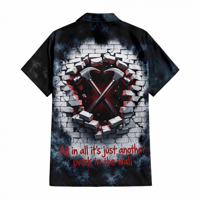 Pink Floyd Hawaiian Shirt - The Wall 47th Anniversary 3D Effects All In All It Just Another Brick In The Wall Pink Floyd Hawaiian Shirt - The Wall 47th Anniversary 3D Effects All In All It Just Another Brick In The Wall