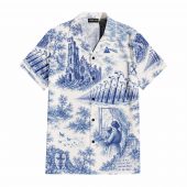 Pink Floyd Hawaiian Shirt – The Wall Village French Toile Print Style Pink Floyd Hawaiian Shirt – The Wall Village French Toile Print Style