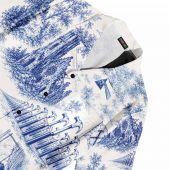 Pink Floyd Hawaiian Shirt – The Wall Village French Toile Print Style Pink Floyd Hawaiian Shirt – The Wall Village French Toile Print Style