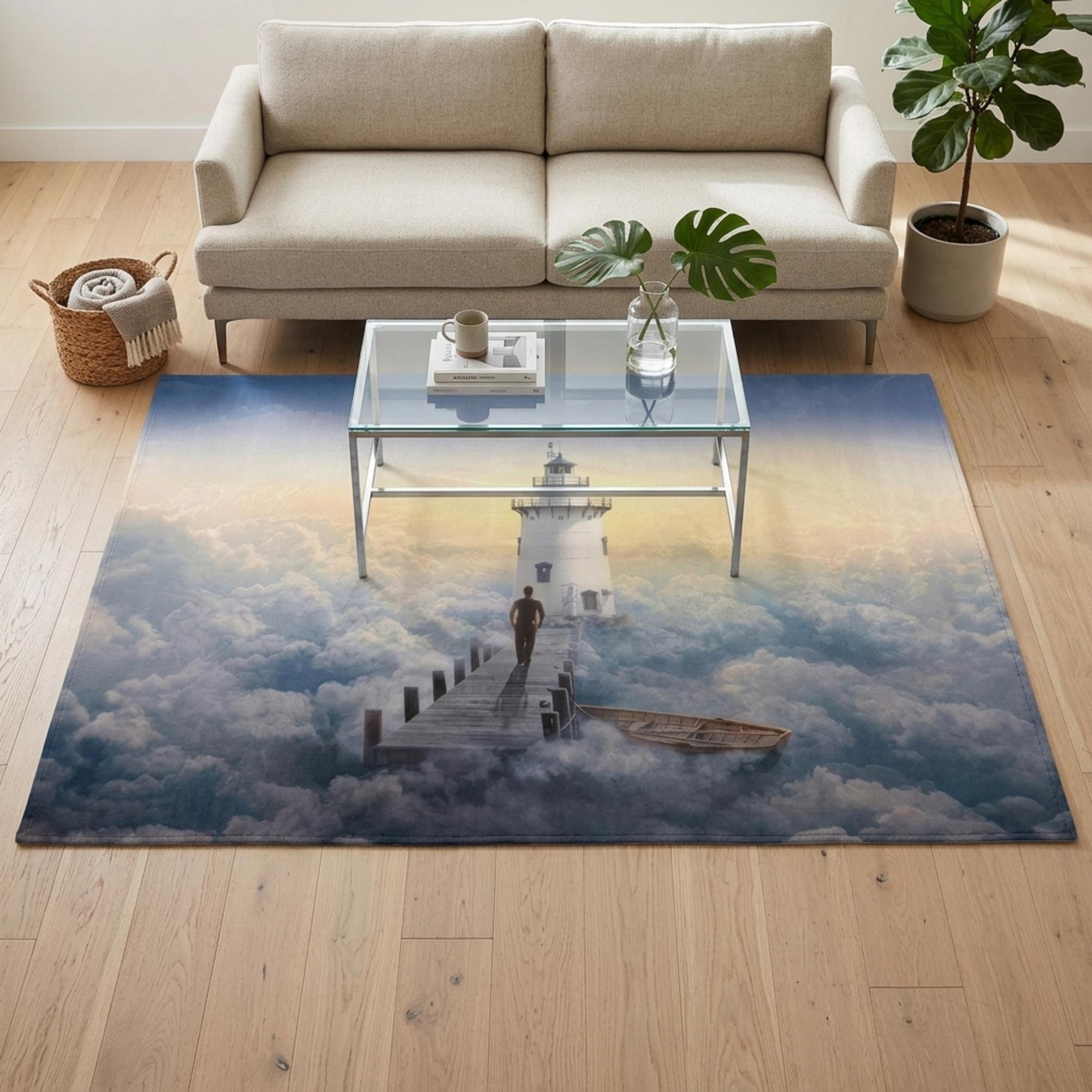 Pink Floyd Rug - Endless River Lighthouse Pink Floyd Rug - Endless River Lighthouse