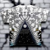 Pink Floyd Shirt Heart Dark Side Of The Moon Money Lyrics All Over Tie Dye Print Back - OtherBrick