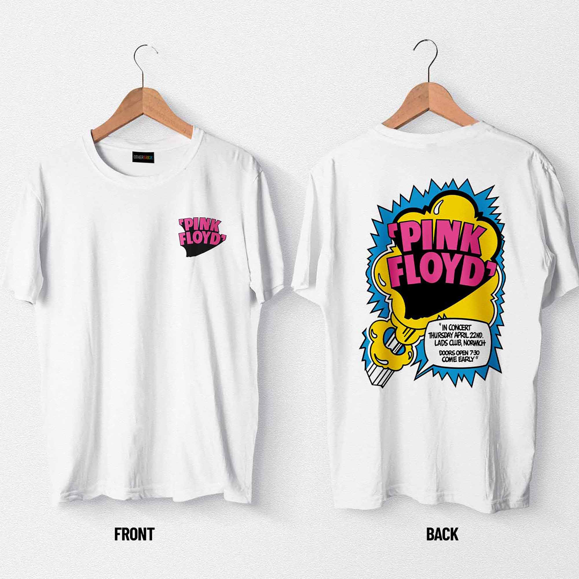 Pink Floyd Shirt - Norwich Lads Club April 1971 Pink Floyd Shirt - Norwich Lads Club April 1971