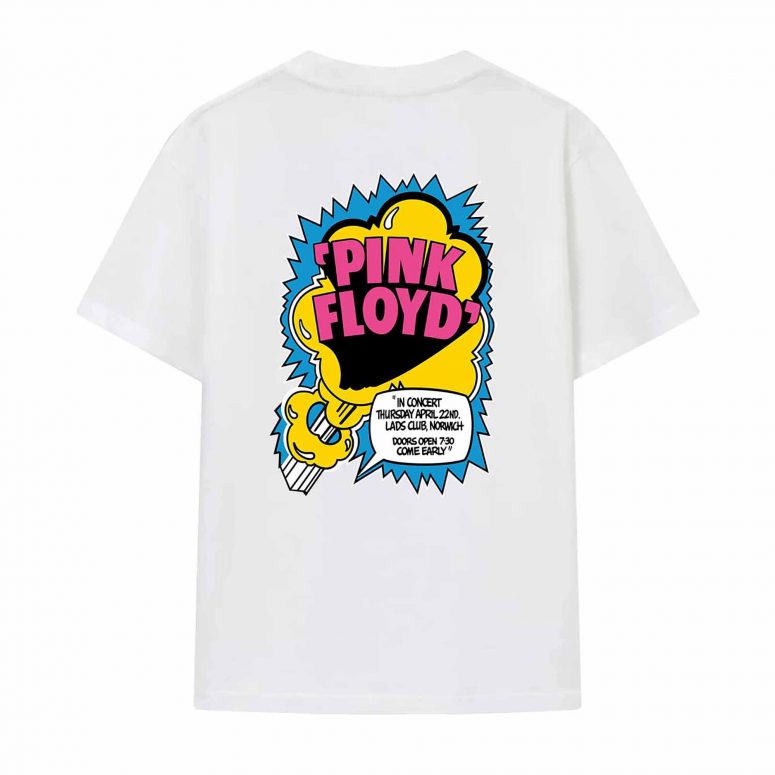 Pink Floyd Shirt - Norwich Lads Club April 1971 Pink Floyd Shirt - Norwich Lads Club April 1971