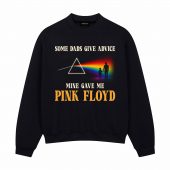 Pink Floyd Shirt Some Dads Give Advice Mine Gave Me Pink Floyd Father S Day Front Sweatshirt Black - OtherBrick