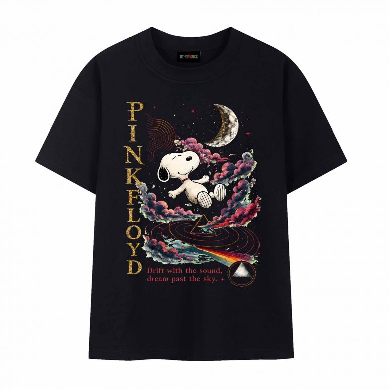 Pink Floyd Shirt - Snoopy Drift With The Sound Dream Past The Sky