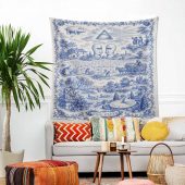 Pink Floyd Tapestry - Dark Side of the Countryside French Toile Print Style Pink Floyd Tapestry - Dark Side of the Countryside French Toile Print Style