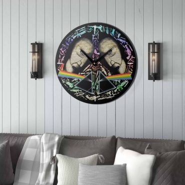 Pink Floyd Wooden Clock - The Division Bell Dark Side Of The Moon