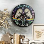 Pink Floyd Wooden Clock - The Division Bell Dark Side Of The Moon