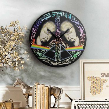 Pink Floyd Wooden Clock - The Division Bell Dark Side Of The Moon