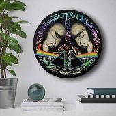 Pink Floyd Wooden Clock - The Division Bell Dark Side Of The Moon Pink Floyd Wooden Clock - The Division Bell Dark Side Of The Moon