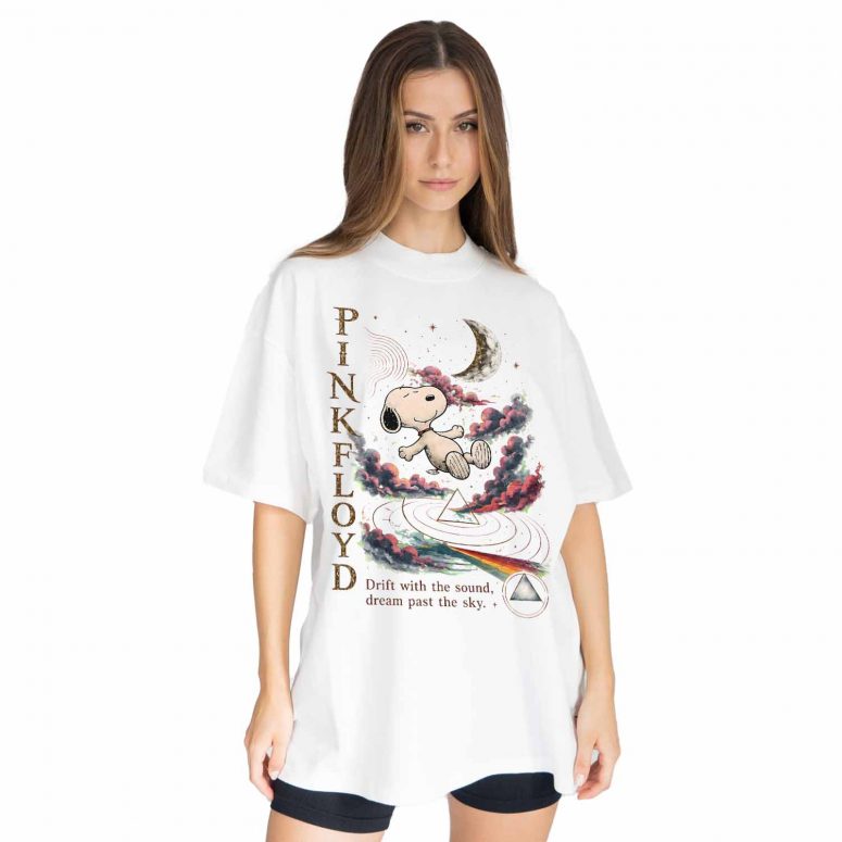 Pink Floyd Shirt - Snoopy Drift With The Sound Dream Past The Sky