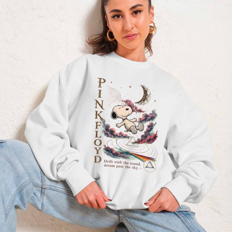 Pink Floyd Shirt - Snoopy Drift With The Sound Dream Past The Sky