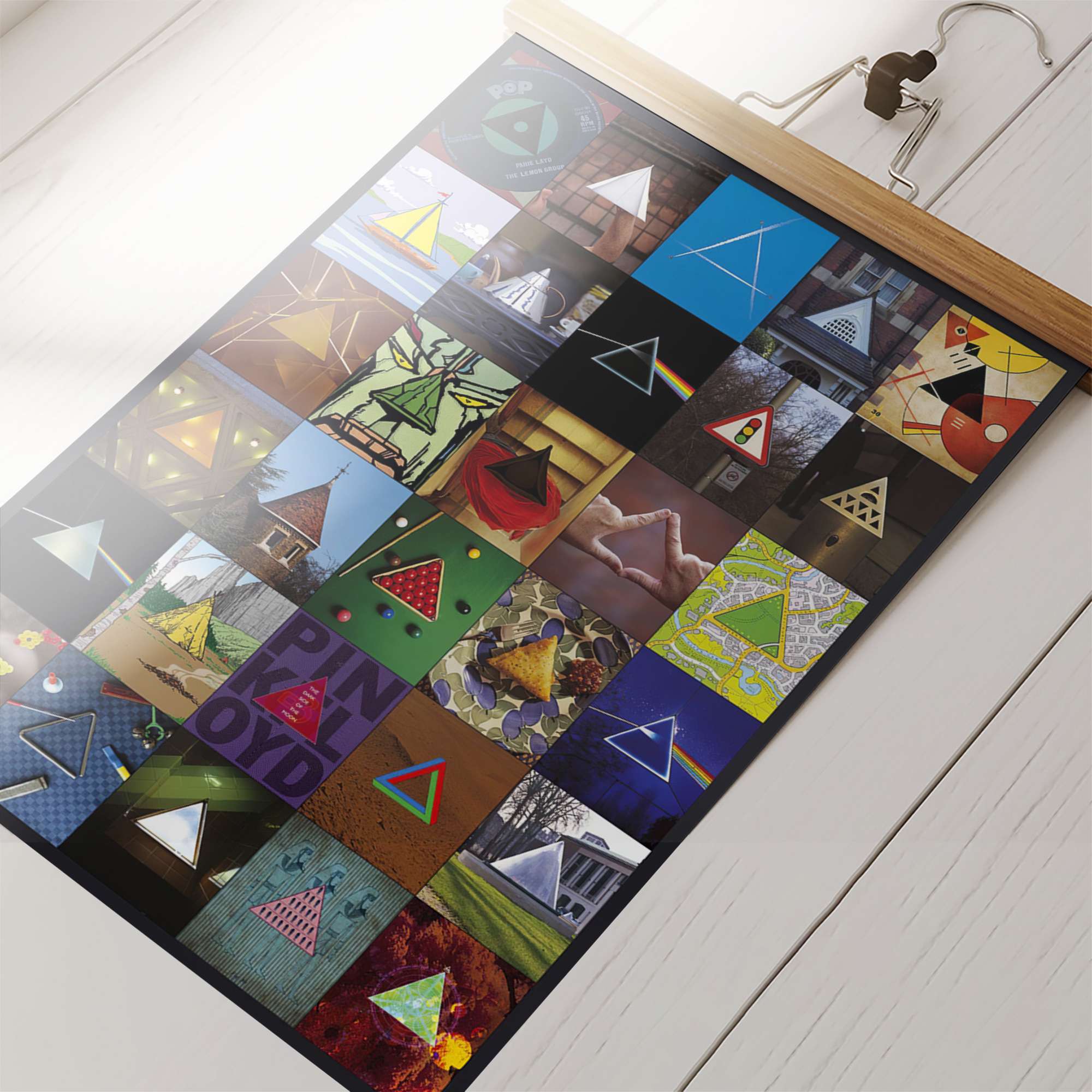 Pink Floyd Poster - Album Dark Side Of The Moon Collage Pink Floyd Poster - Album Dark Side Of The Moon Collage