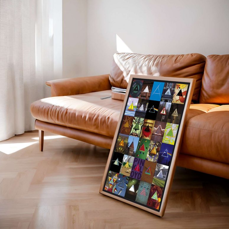 Pink Floyd Poster - Album Dark Side Of The Moon Collage Pink Floyd Poster - Album Dark Side Of The Moon Collage