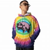 Pink Floyd Shirt - Flying Pig Animals All Over Tie Dye Print Pink Floyd Shirt - Flying Pig Animals All Over Tie Dye Print
