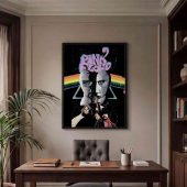 Pink Floyd Canvas - Dark Side Of The Moon x The Division Bell Vintage