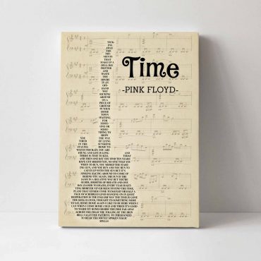 Pink Floyd Canvas - Times Lyrics Tired Of Lying In The Sunshine