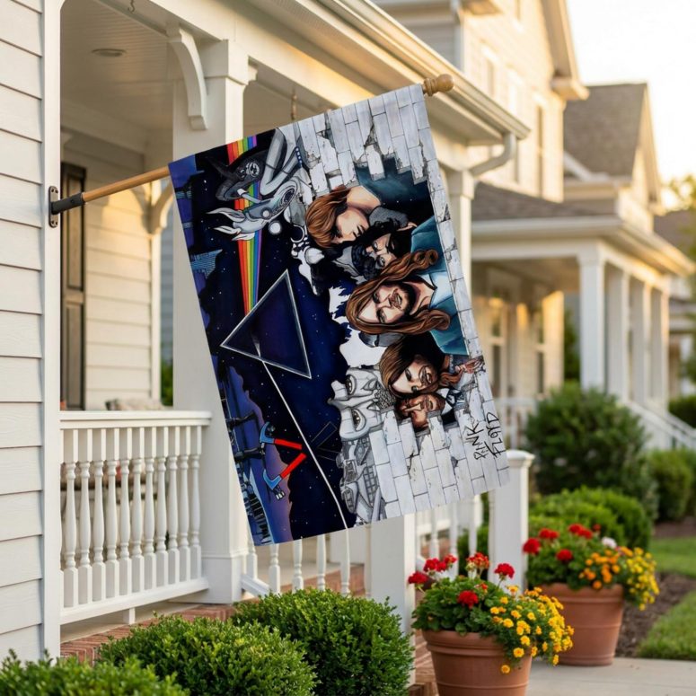 Pink Floyd Flag - Pink Floyd Member and Album WYWH DSOTM