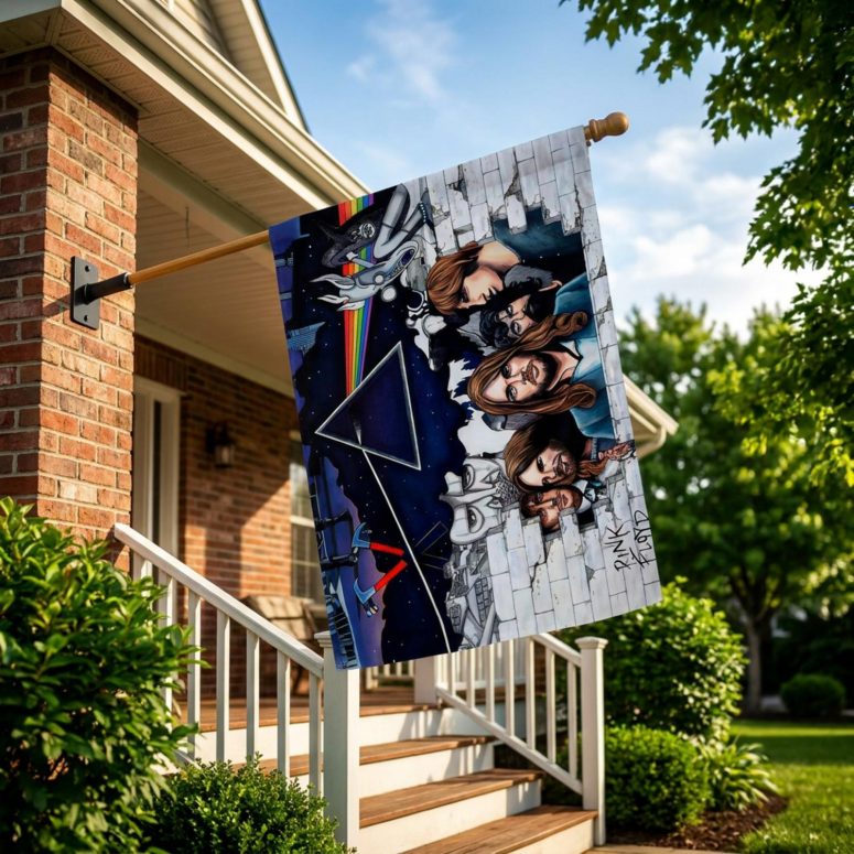 Pink Floyd Flag - Pink Floyd Member and Album WYWH DSOTM
