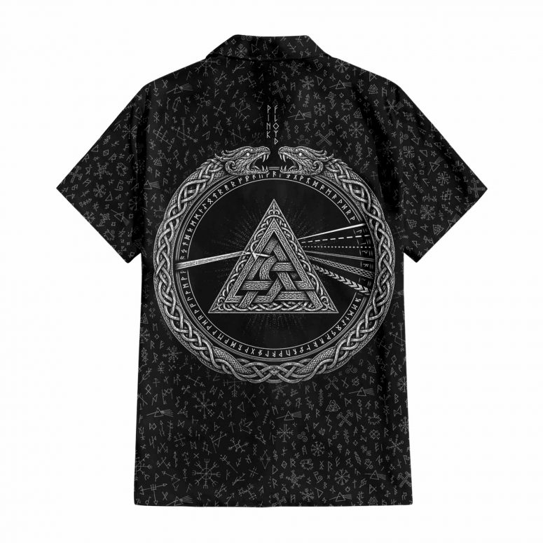 Pink Floyd Hawaiian - Viking Valknut Dark Side Of The Moon