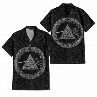 Pink Floyd Hawaiian - Viking Valknut Dark Side Of The Moon