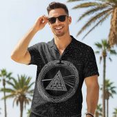 Pink Floyd Hawaiian - Viking Valknut Dark Side Of The Moon