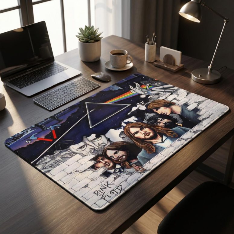 Pink Floyd Mousepad - Pink Floyd Member and Album WYWH DSOTM Pink Floyd Mousepad - Pink Floyd Member and Album WYWH DSOTM